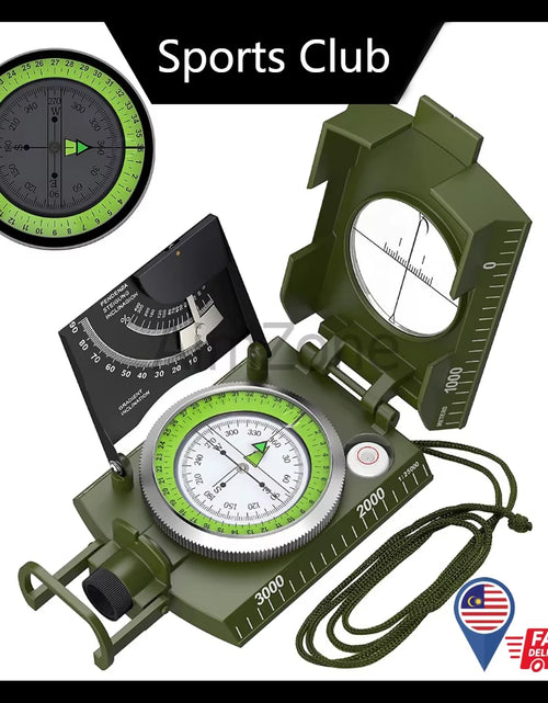 Load image into Gallery viewer, Outdoor Survival Gear Military Compass Camping Hiking Geological Compass Digital Compass Camping Navigation Equipment Gadgets
