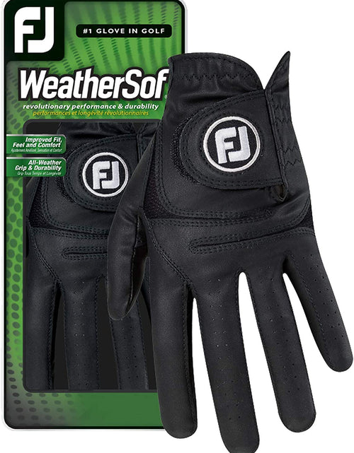 Load image into Gallery viewer, Men&#39;S Weathersof Golf Glove (Black)
