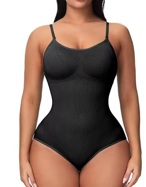 Load image into Gallery viewer, Super Sale V Neck Spaghetti Strap Bodysuit Compression Body Suits Open Crotch Shapewear Slimming Body Shaper Smooth Out Bodysuit
