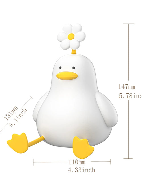 Load image into Gallery viewer, Cute Duck Led Night Light USB Rechargeable Nightlights Silicone Lamp Touch Switch Children Kid Bedroom Decoration Birthday Gift
